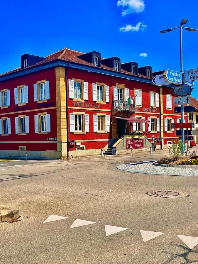 Hotel De Ville D'Yvonand Esterno foto
